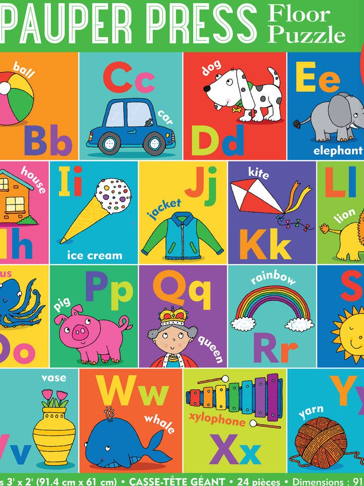 Puzzle de sol Alphabet Kids pour la vente par Peter Pauper Press