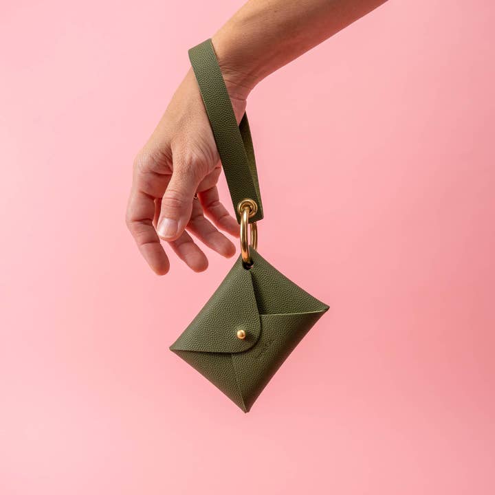 Avryn Co. - Wholesale Wallet - Women's - Moss Green Wallet & Wristlet Set