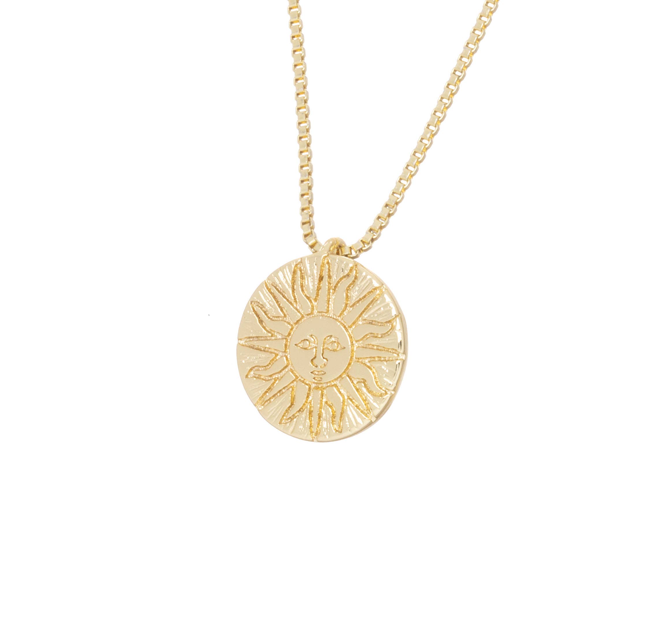 Or Pendentif Collier Charm Tournesol Motif Or, CPG8467 en vente sur Faire0