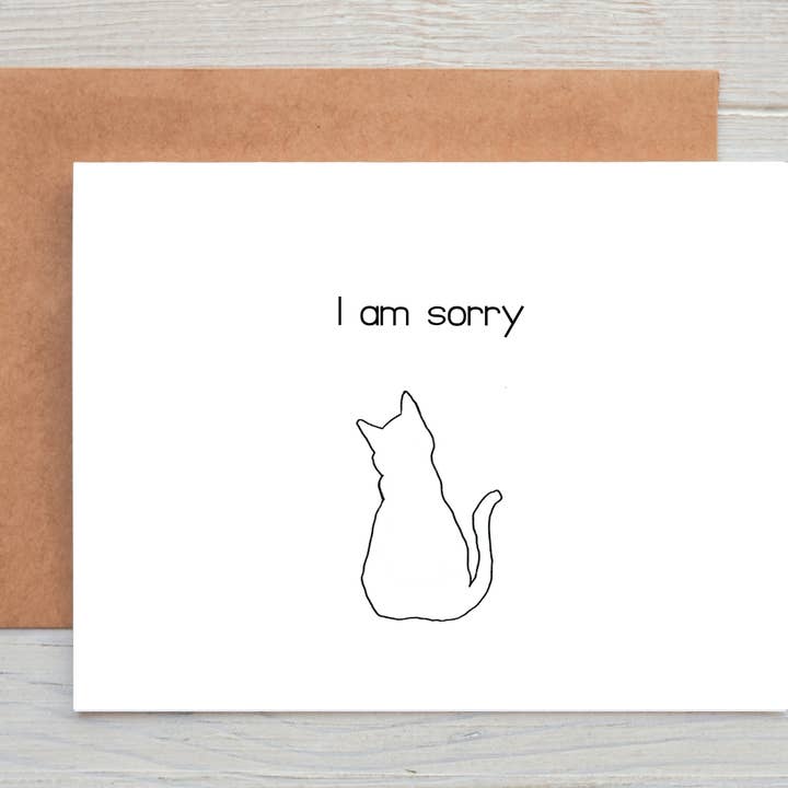 Sympathy Card - Cat for wholesale by Grow Greetings and Gifts