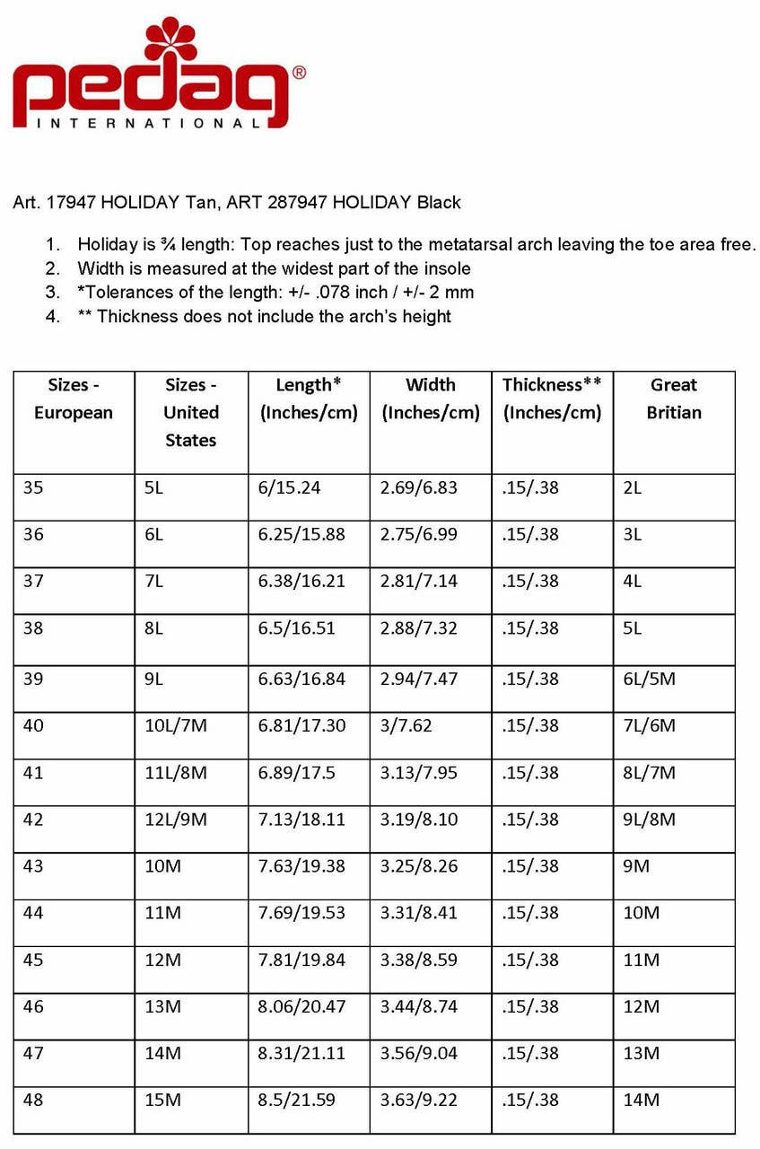 pedag - Wholesale Inserts/Soles - Unisex - Holiday - Black5