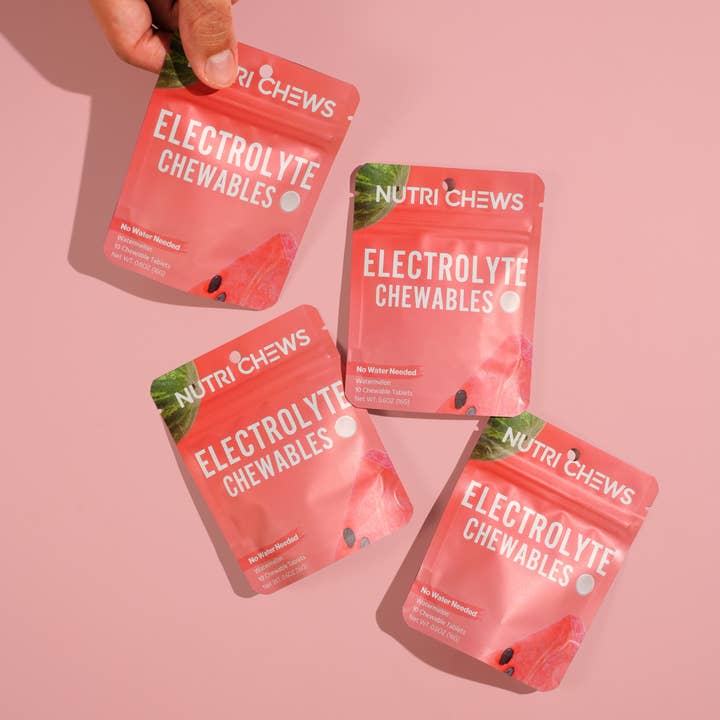Nutri Chews - Wholesale Oral Supplement/Vitamin - Watermelon Chewable Hydration Tablet - No Water Needed!