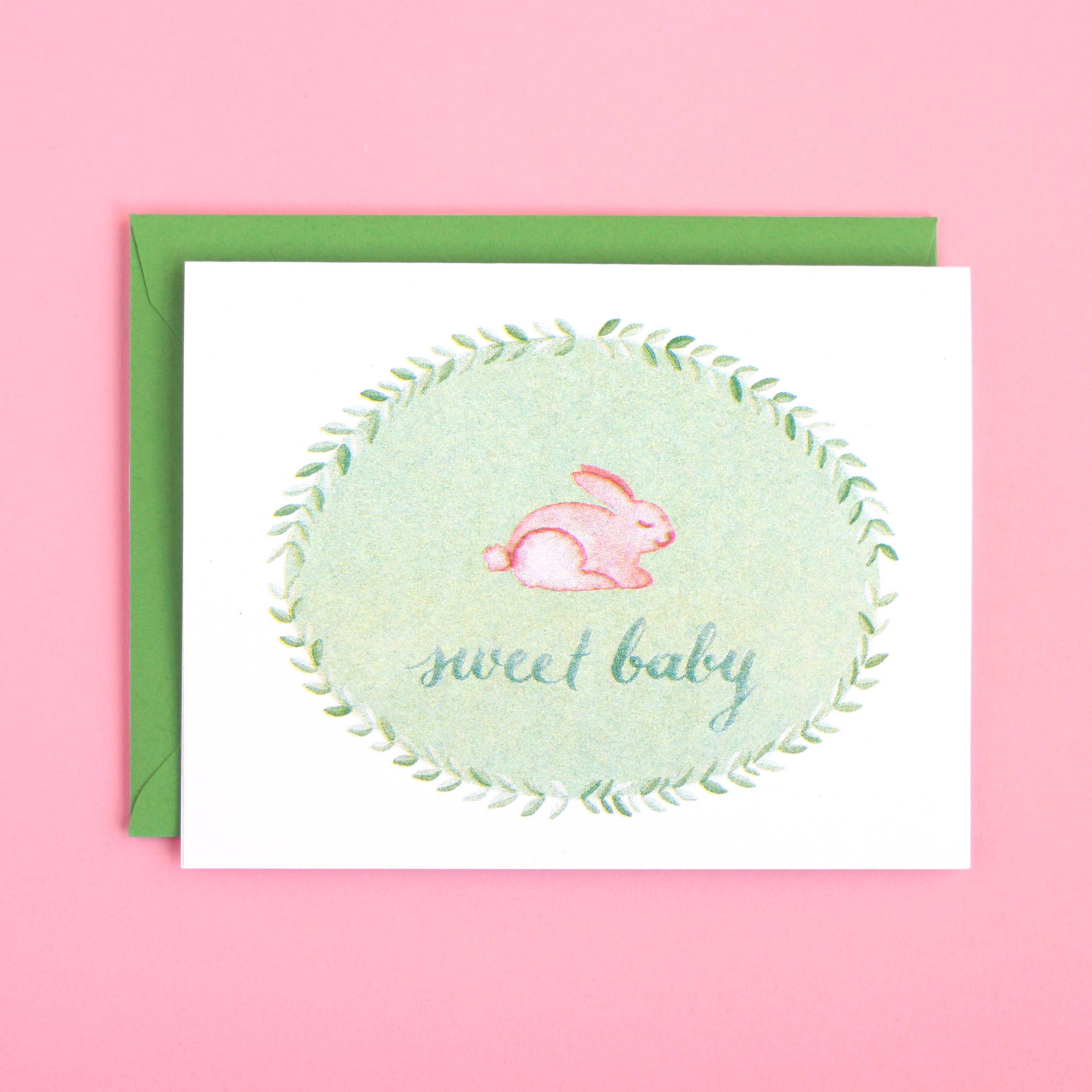 REMOVED BRAND - Wholesale Baby Card - Sweet Baby Bunny Card   0