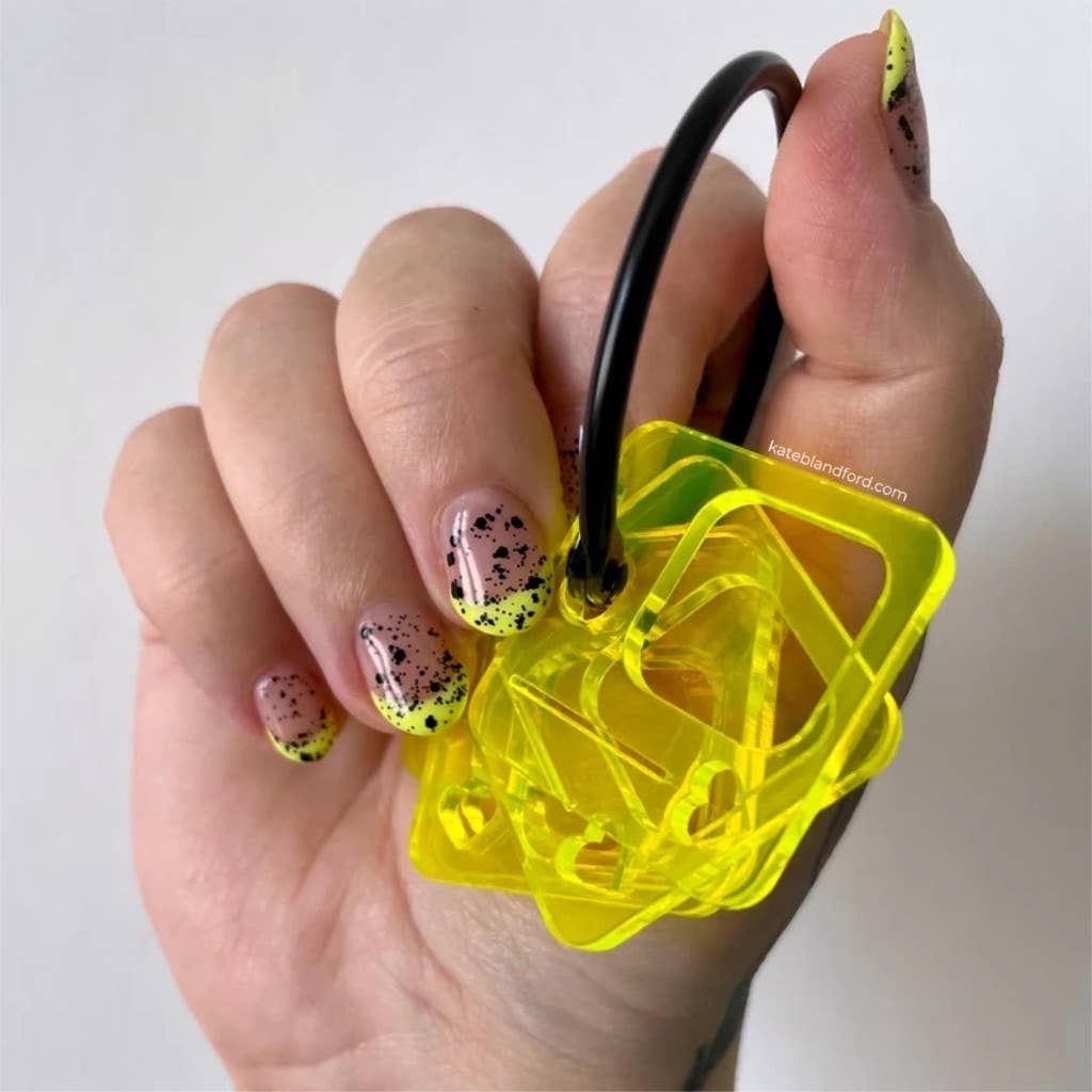 Kate Blandford – wholesale Embroidery/cross-stitch supplies – Acrylic floss drop set of 10 with flexi cable ring2