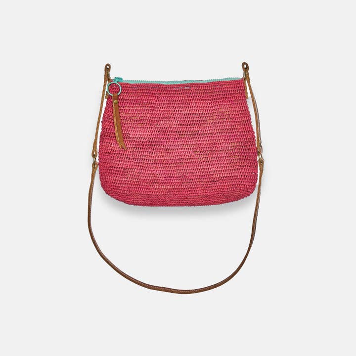BALAGAN POCHETTE MA SS24 - Tasche aus Raffia für den Großhandel von SANS-ARCIDET PARIS