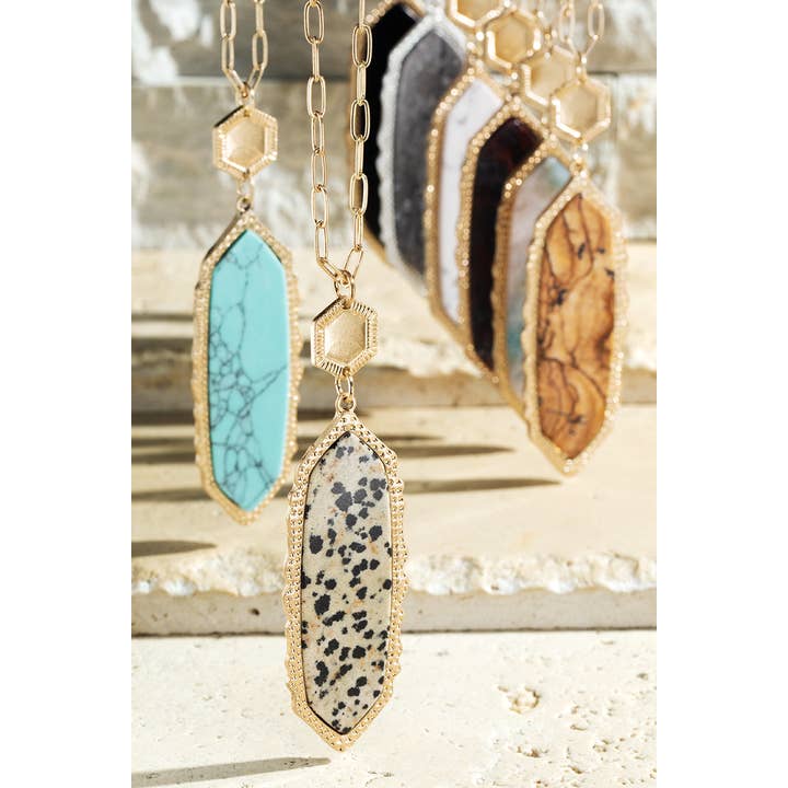 Urbanista - Wholesale Pendant/Charm Necklace - Natural Stone Pendant Necklace5