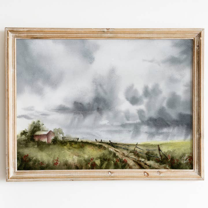 Stormy Country Drive for wholesale by Sarah Jane Studio Art