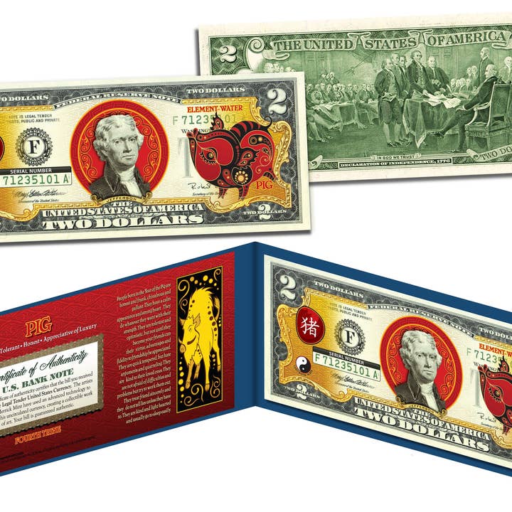 Billets de 2$ pour le Nouvel An lunaire chinois - Choisissez Zodiac pour la vente par The Merrick Mint