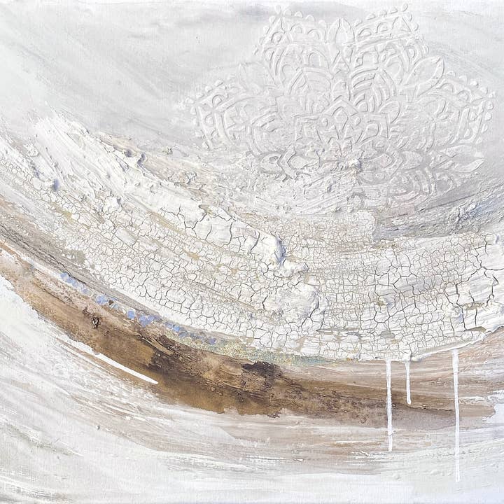 Mandala Wave - Abstract Water Fine Art Print - Surf Art for wholesale by Jennifer Lorton Art