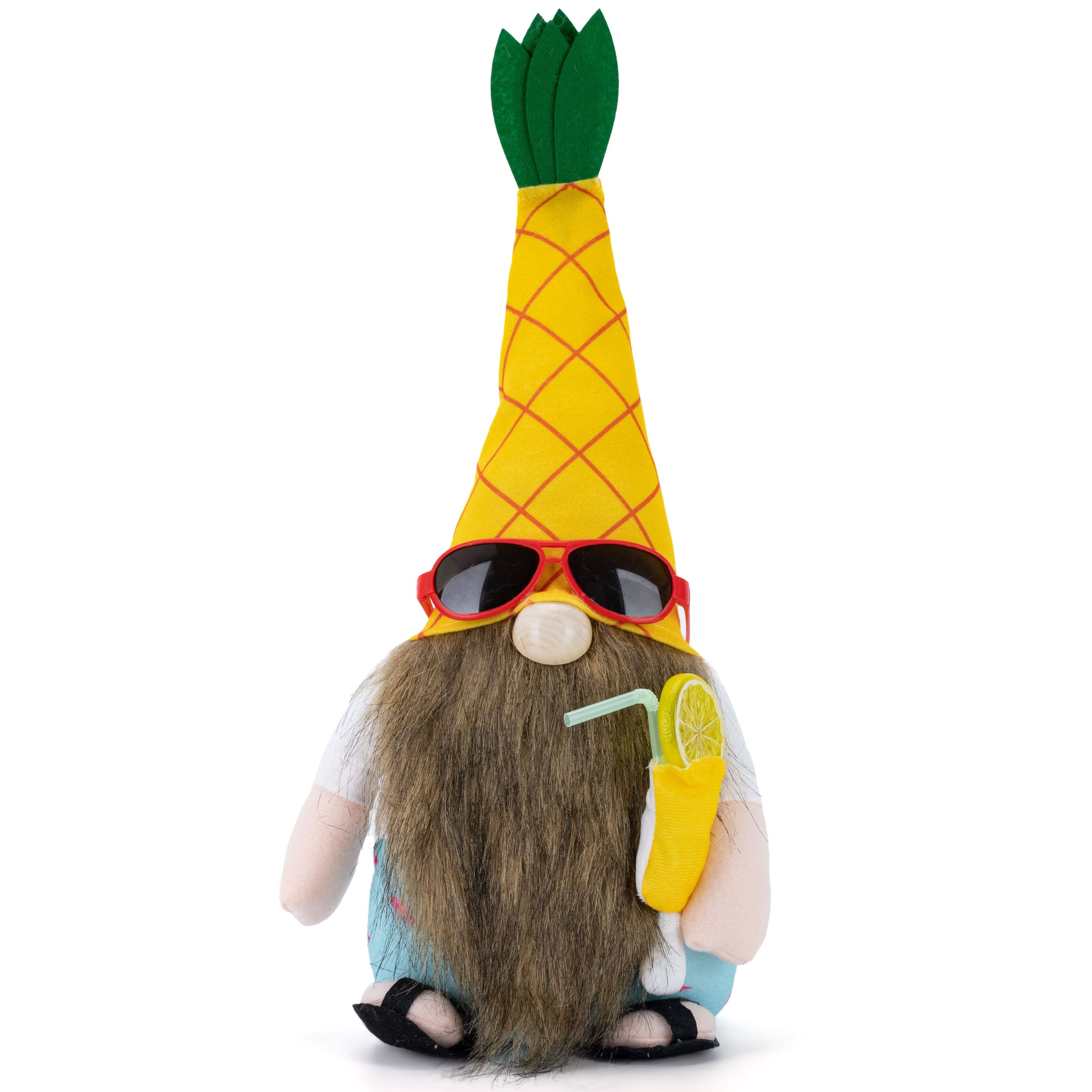 DesignStyles Home - Wholesale Decorative Tabletop Object - Willow & Riley Pineapple Theme Summer Gnome0