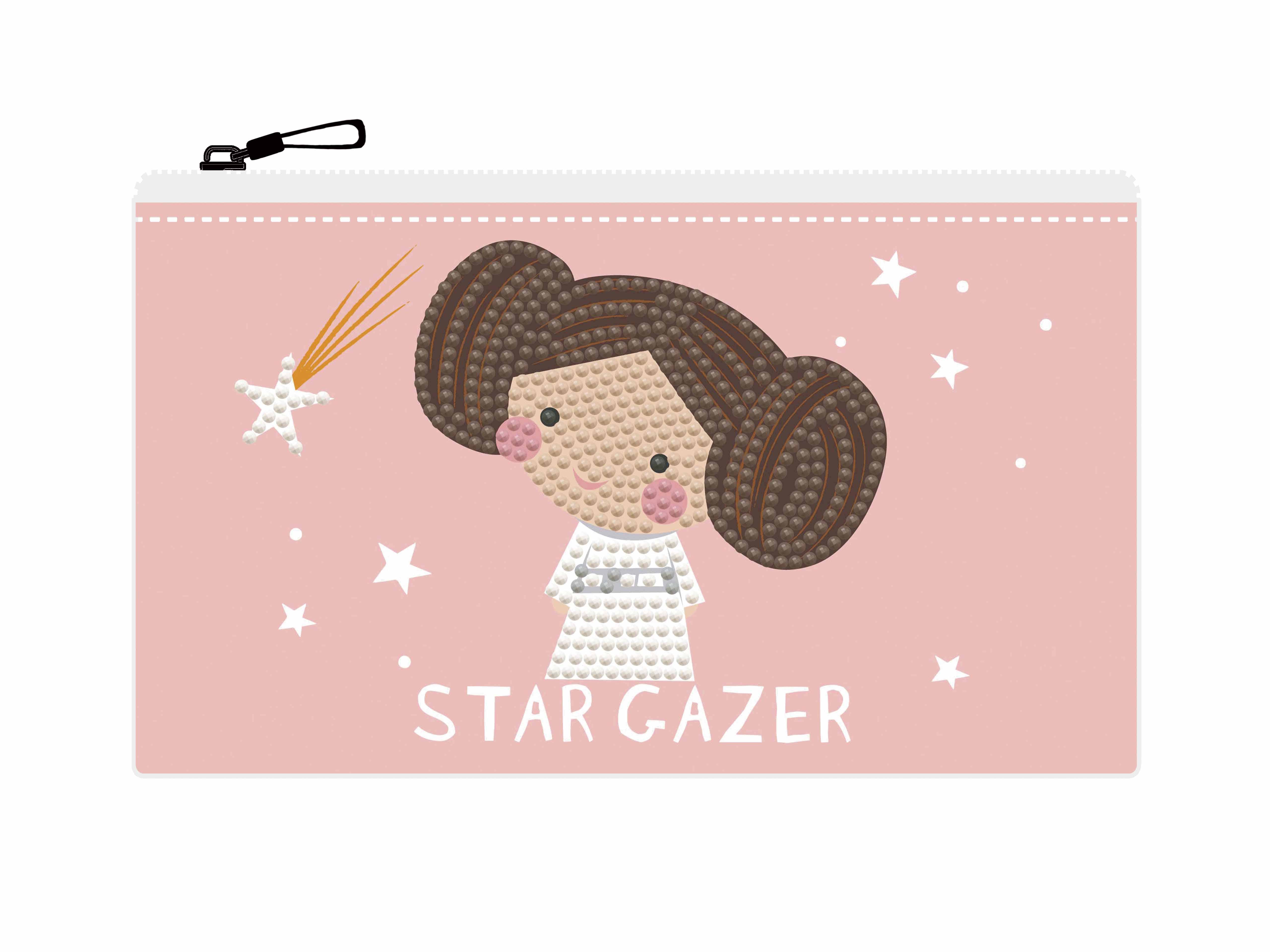 DIAMOND DOTZ® - Wholesale DIY Craft Kit - Star Wars Leia Star Gazer DOTZIES Pouch Kit3