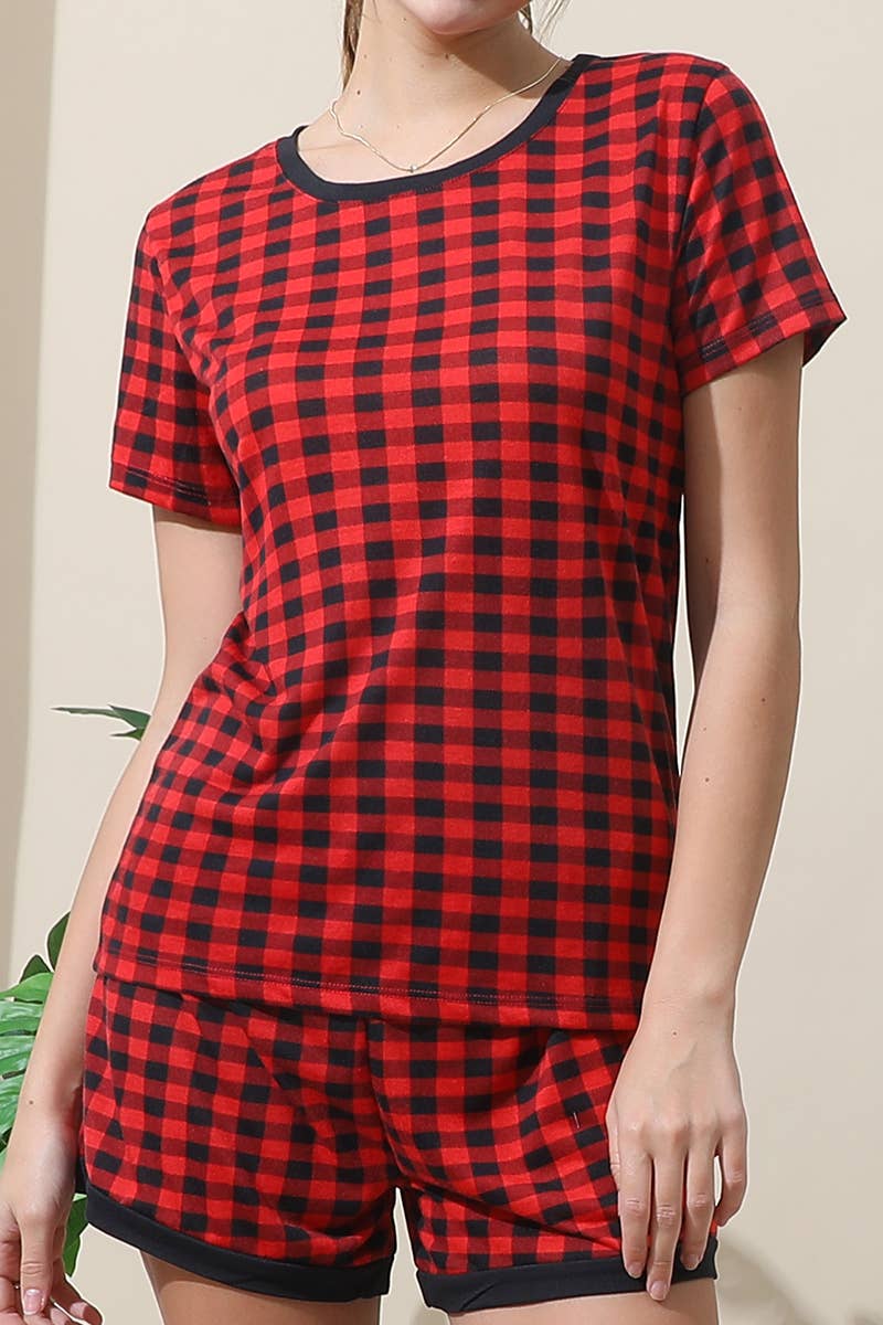 NINEXIS - Wholesale Sleepwear Set - Women's - CWSPJ031_SHORT SLEEVE TOP WITH SHORTS PAJAMA SET27