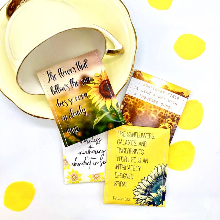 Victoria Mae Designs – wholesale Tea bags – Tea Gift Set for Sunflower Lovers6