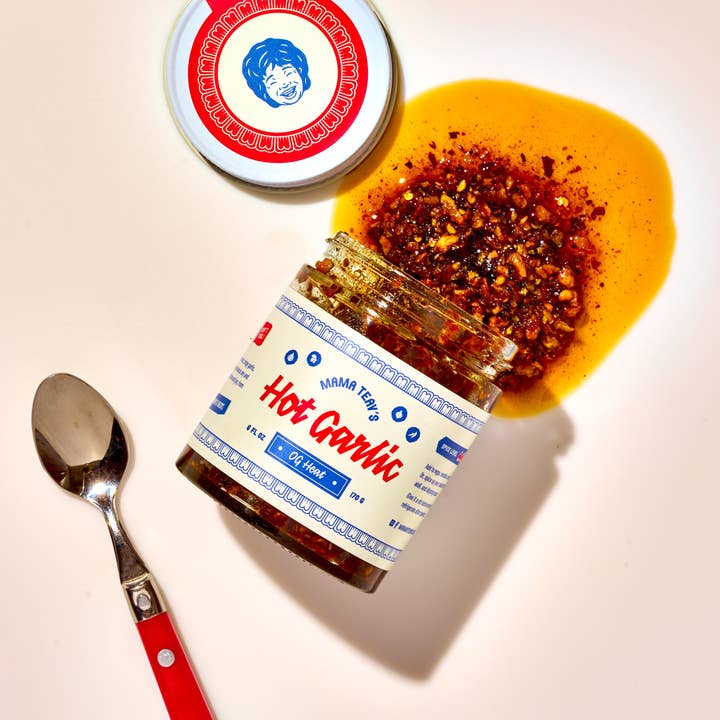 Mama Teav's - Wholesale Chili Paste - Hot Garlic Chili Crisp - ORIGINAL (OG) - All Natural