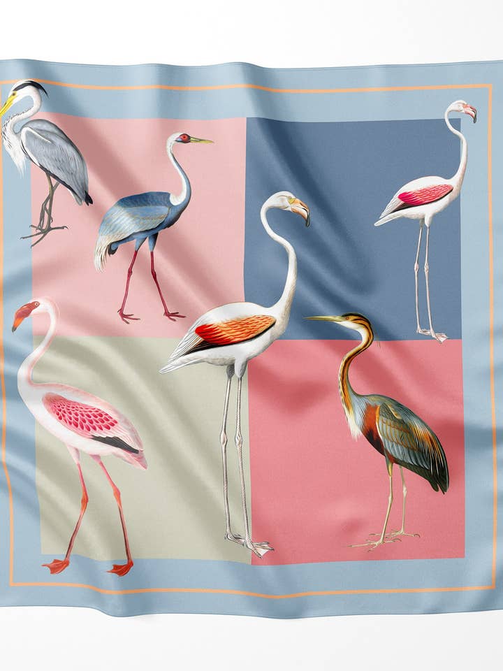 Avia: Square Silk Scarf for wholesale by Artifact.