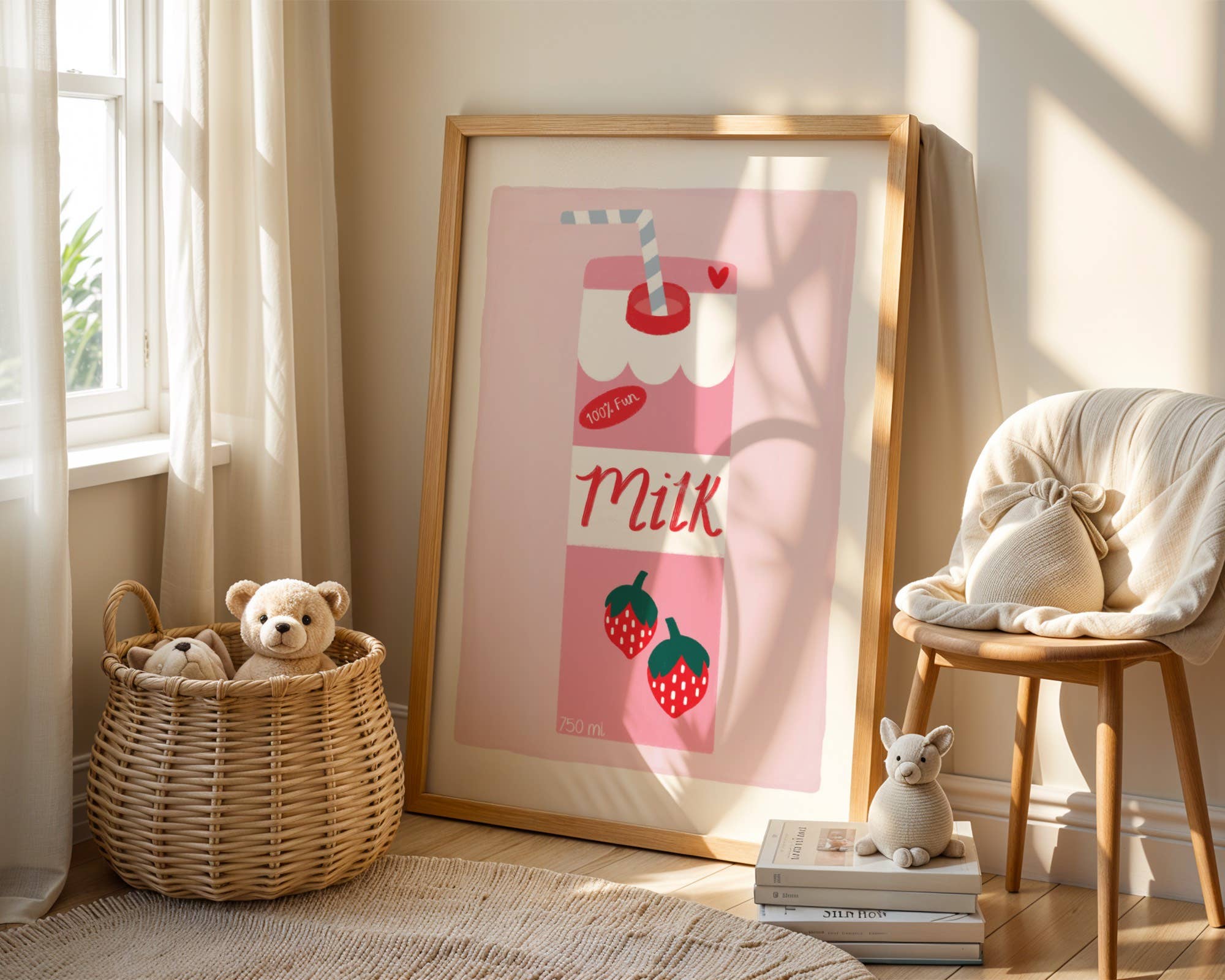 Emmy James Studio - Wholesale Art Print - Strawberry Milk Art Print6
