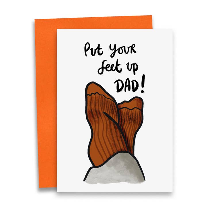 Feet Up Dad | Father's Day Card for wholesale by Debmon Design