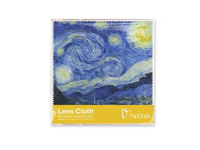 MUSEUM WEBSHOP – Großhandel Linsenreiniger – Brillenputztuch , Van Gogh, Sternennacht 15x15