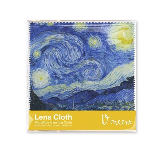 MUSEUM WEBSHOP - Venta al por mayor Limpiador de lentes - Paño para lentes, Van Gogh, Noche estrellada 15x15