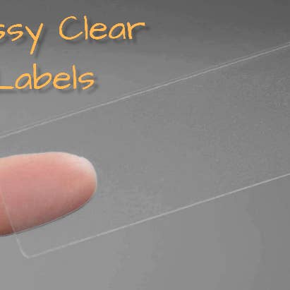 Ellscustomlabels - Wholesale Gift Tag Label - Prolong Ingredient Labels (Glossy Clear) 30 or 60