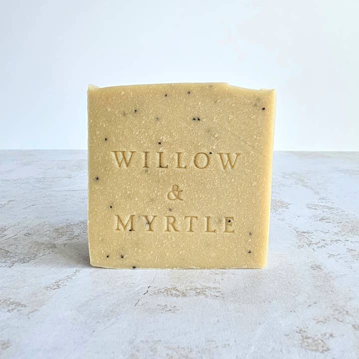 Willow & Myrtle - Venta al por mayor Pastilla de jabón - Barra de jabón vegano natural hecha a mano con hierba de limón y amapola