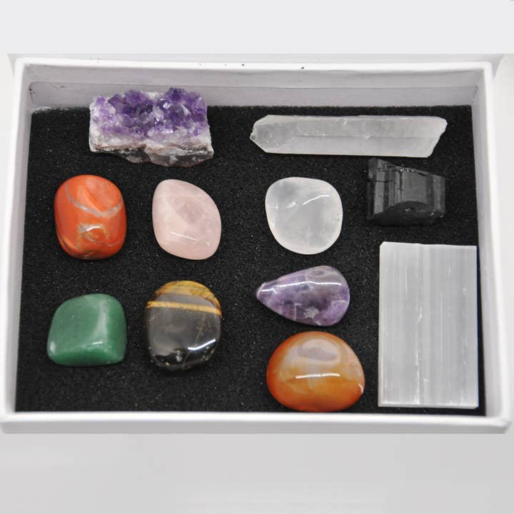 Clarity Chakra Healing Gemstones - Set of 11 for wholesale by Clarity Lifestyle LLC