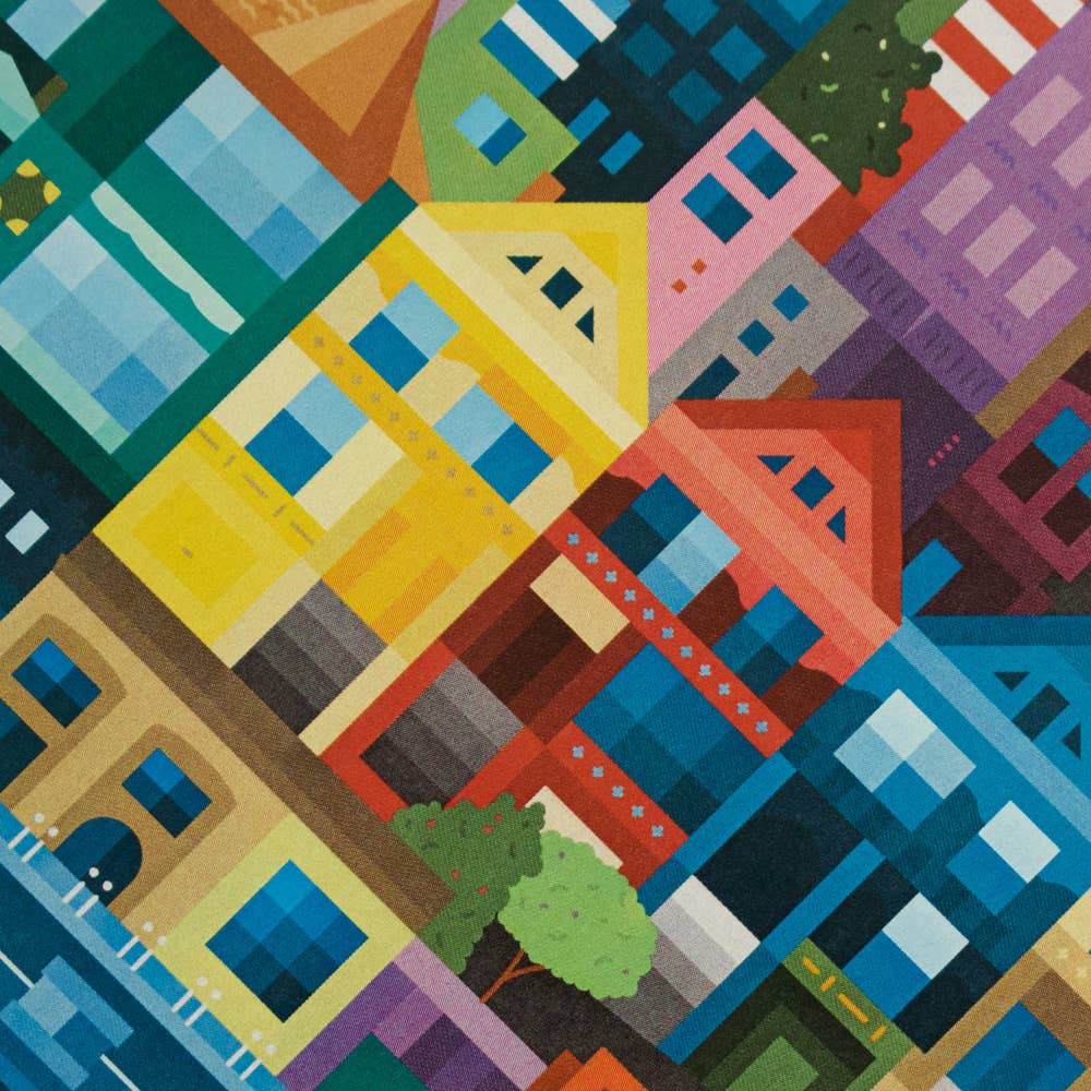 The City Works - Wholesale Art Print - San Francisco A3 Blockprint2