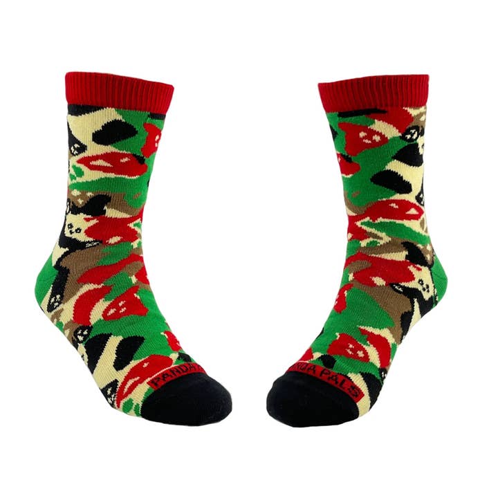 Camouflage Panda Socks from the Sock Panda (Ages 3-7) for wholesale by Sock Panda
