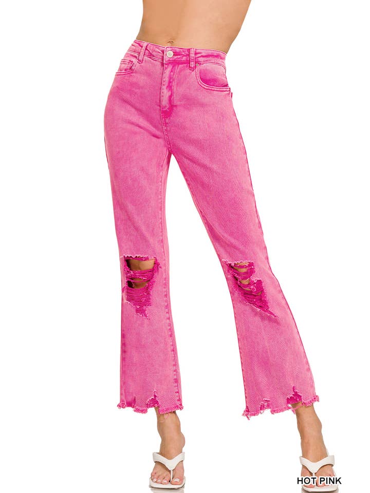 42POPS - Wholesale Jeans - Dames - Gewassen versleten denim jeans26