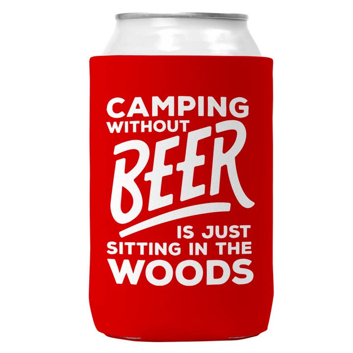 Wi-Wear - Wholesale Drink Huggers & Koozies - Camping Without Beer Can Koozie Cooler for 12oz Cans