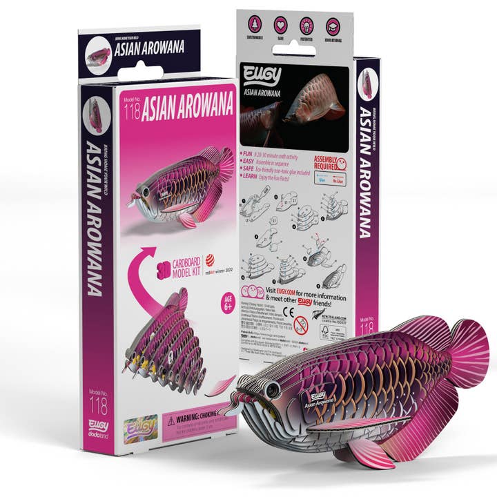 Safari Ltd. - Wholesale Puzzle - Kids - EUGY Asian Arowana 3D Puzzle
