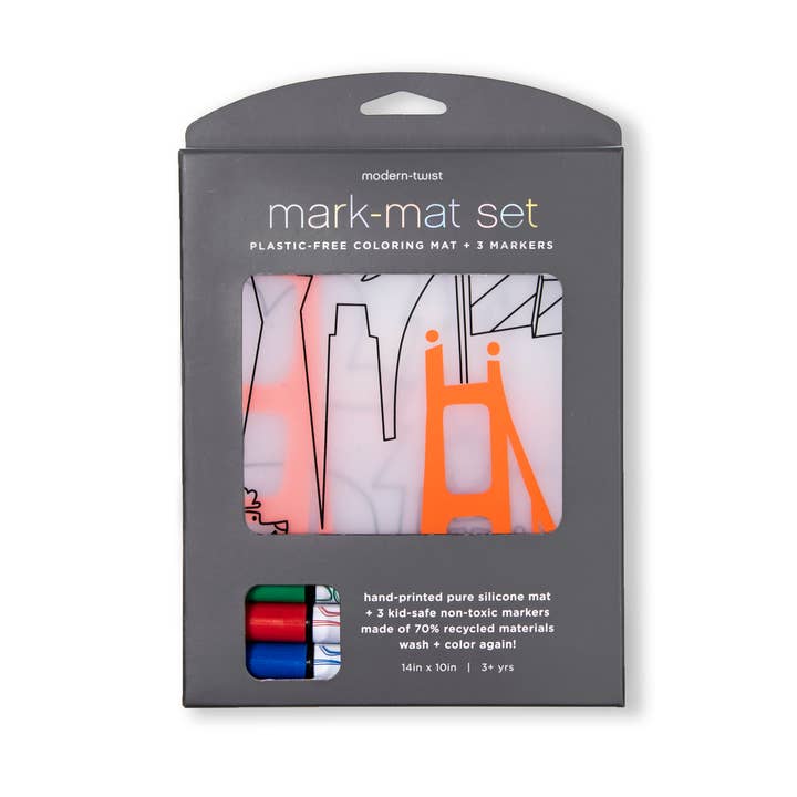 modern-twist - Wholesale Coloring Mat - Kids & Baby - Mark-Mat Set: San Francisco1
