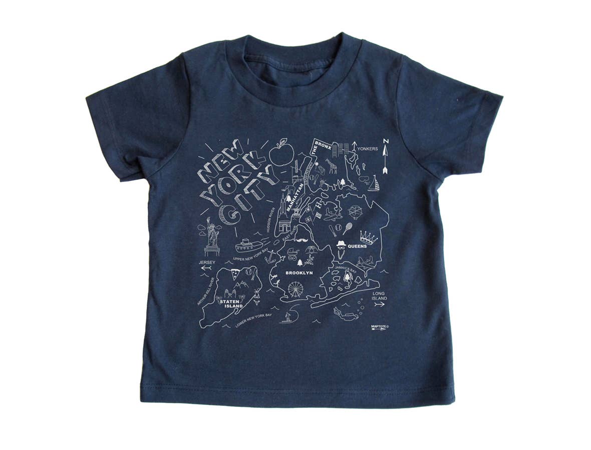 Maptote - Wholesale Screen Printed T-Shirt - Kids - New York City Toddler Tee