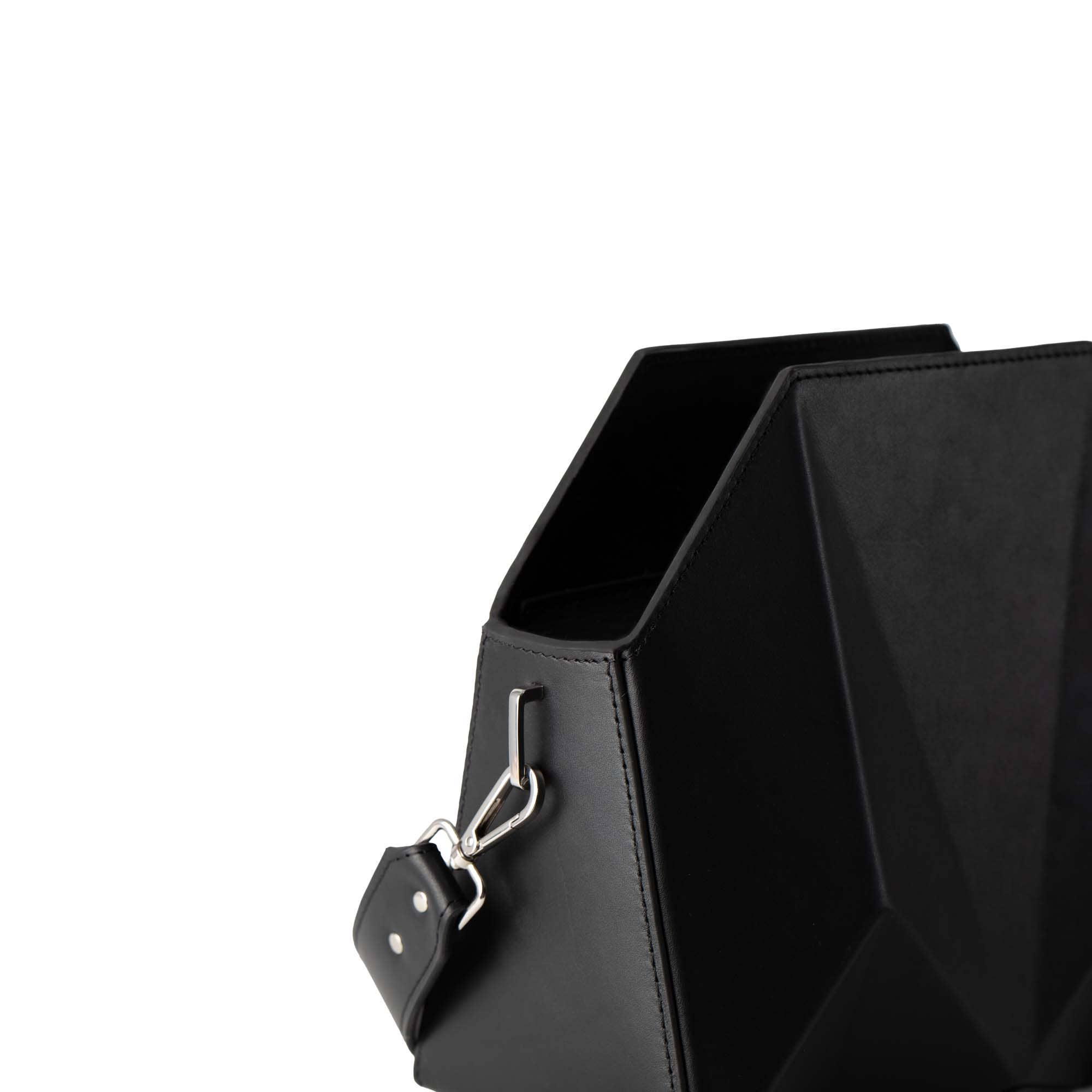 veni morgan - Wholesale Top Handle Bag - Women's - bako in black leather4