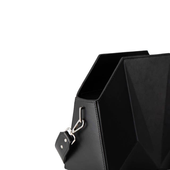 veni morgan - Wholesale Top Handle Bag - Women's - bako in black leather4