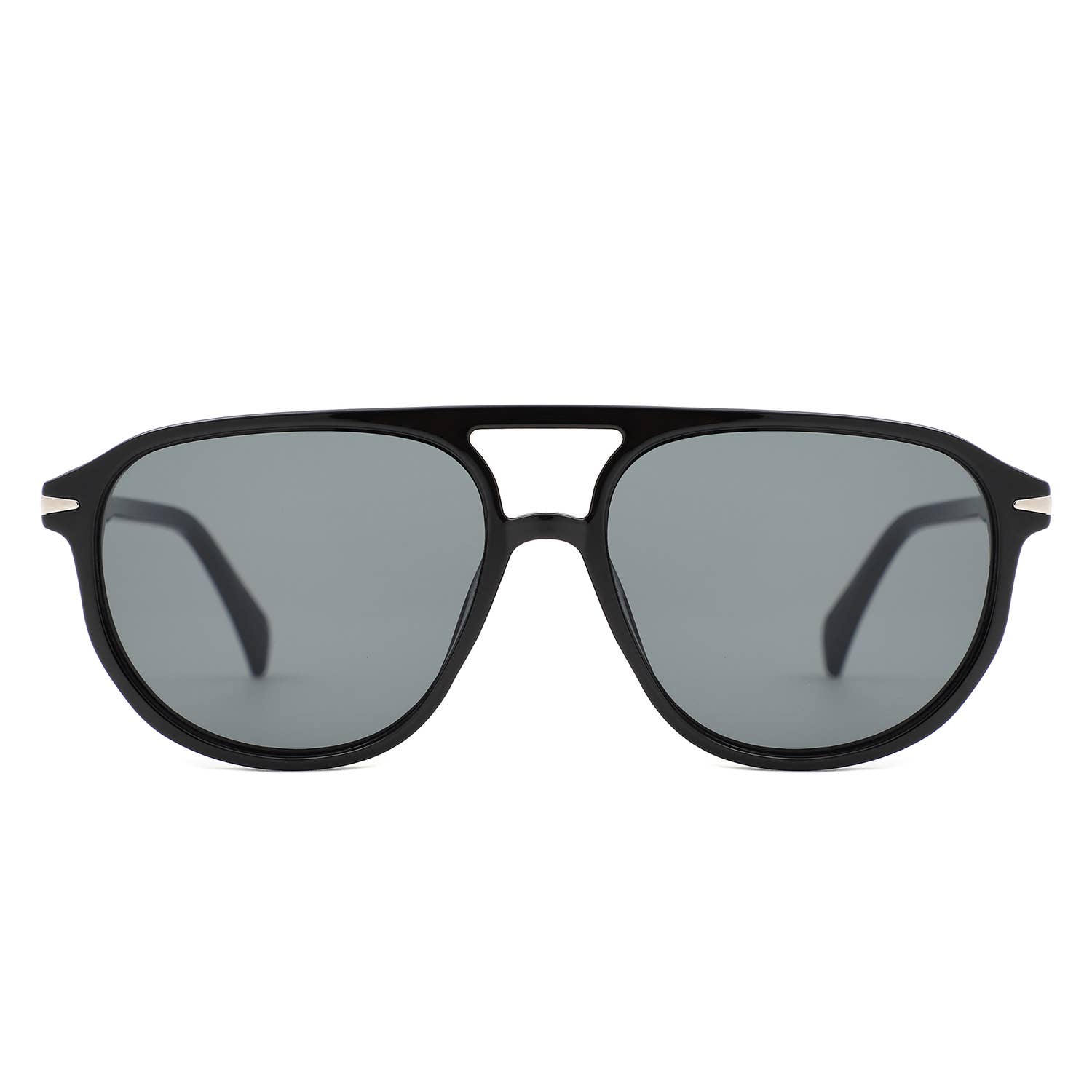 Cramilo Eyewear - Wholesale Sunglasses - Unisex - Retro Brow-Bar Unisex Frame Fashion Aviator Sunglasses1