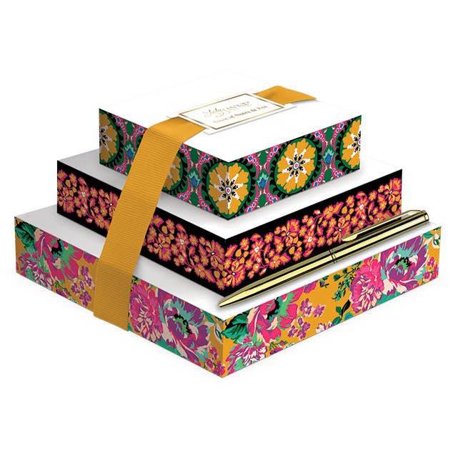 Lady Jayne - Wholesale Notepad - Tower of Notes With Pen GLOBAL GARDEN