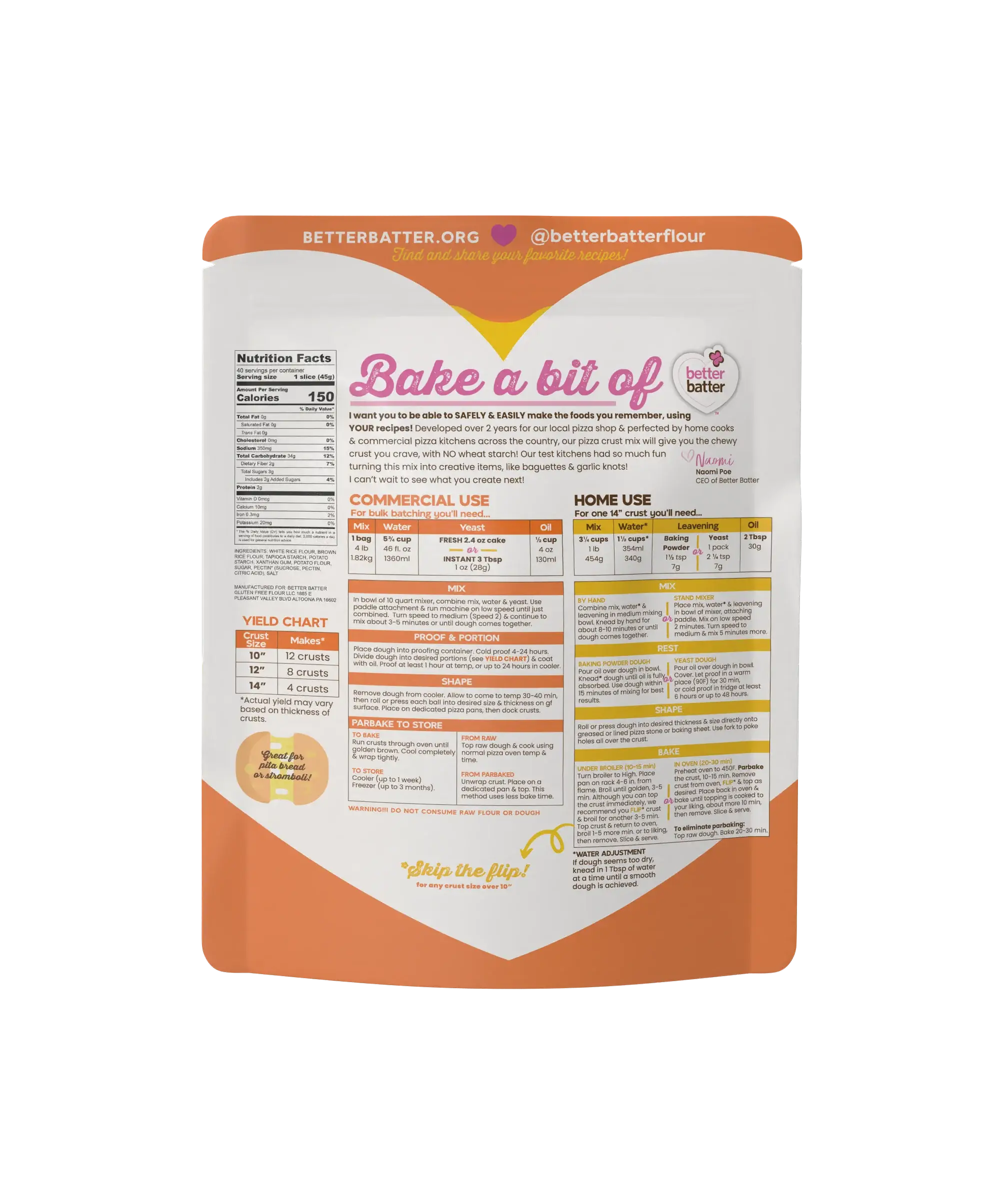 Better Batter – Großhandel Glutenfreies Mehl – Better Batter glutenfreier Pizzateig-Mix3