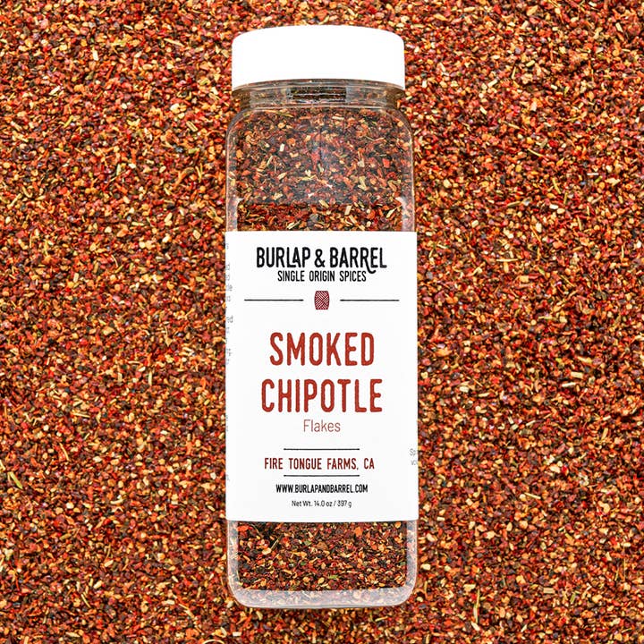 Burlap & Barrel - Wholesale Dried Spice - Smoked Chipotle Chili Flakes - Foodservice Spices