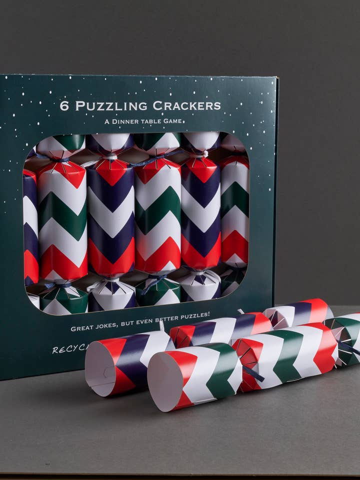 6 Christmas Crackers - Escape Room Crackers, UK ONLY for wholesale by Puzzle Post Games