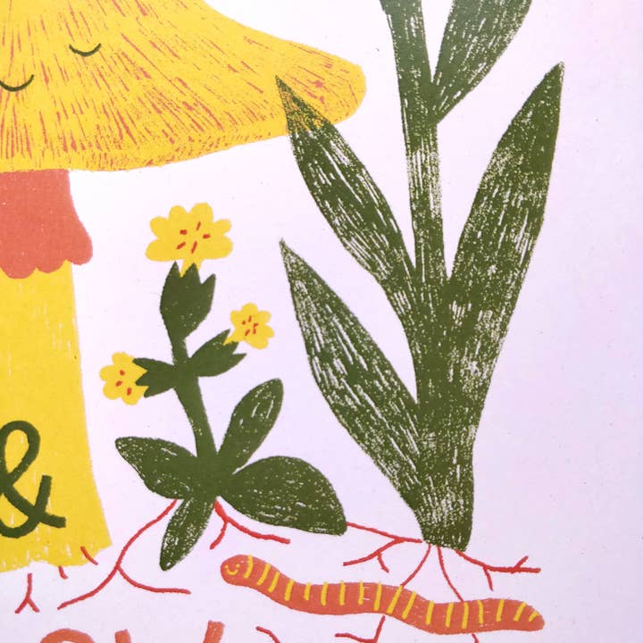 Lucy Scott Illustration - Wholesale Art Print - Bloom & Grow Forever Print, Mindful Nature Wall Art2