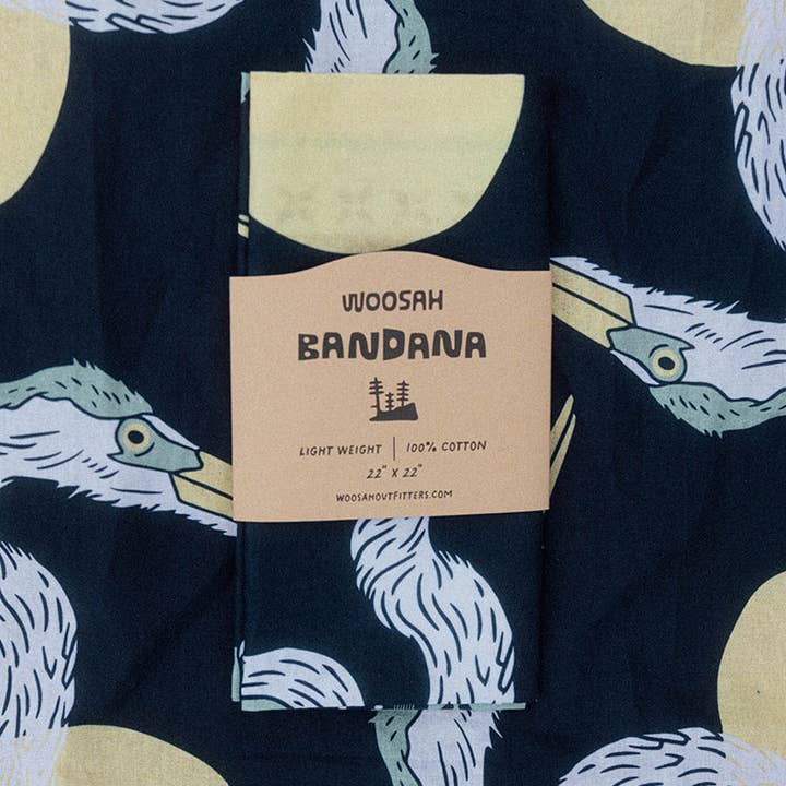 Halstuch Reiher für den Großhandel von Woosah Outfitters