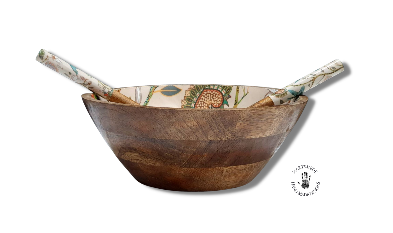 Hartsmede - Wholesale Serve Bowl - Medium Serving Bowl Set With Spoons Stunning Wood Salad Bowl1