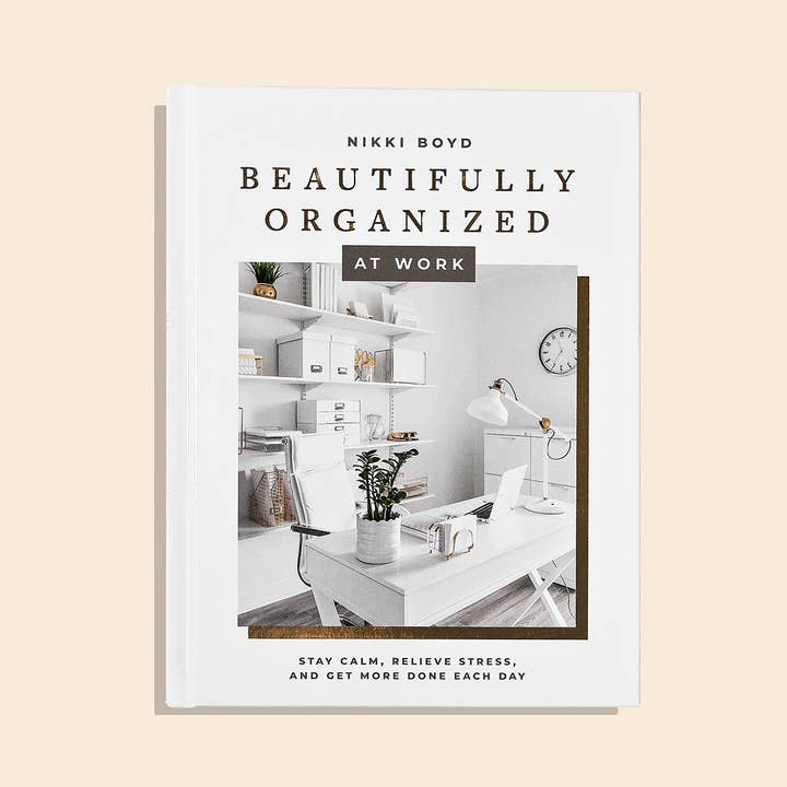 Paige Tate & Co. - Wholesale Book - Adult - Beautifully Organized at Work (White Coffee Table Books)