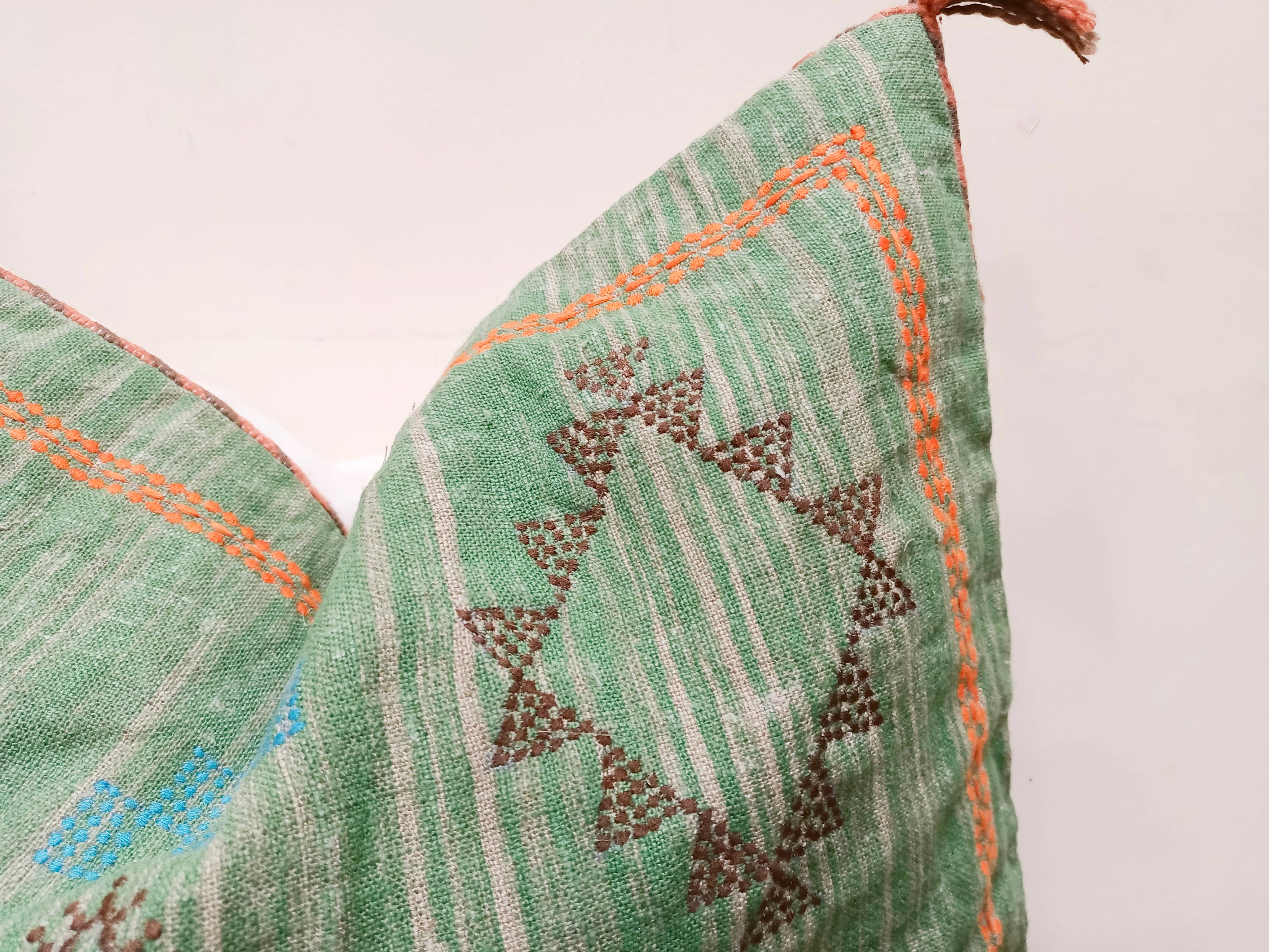 Urban Adorn - Wholesale Throw Pillow Cover - Green Cactus Silk Inspired Linen Square Cushion Cover9