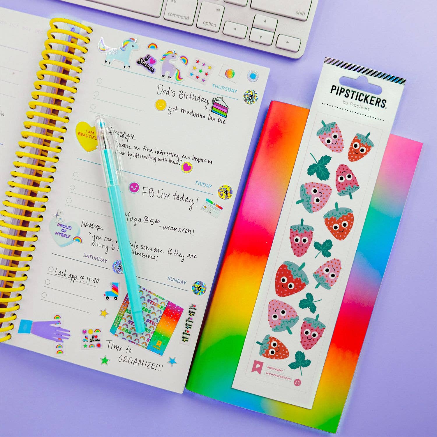 Pipsticks – wholesale Klistermärke – Googly Eyed Berry Goofy1