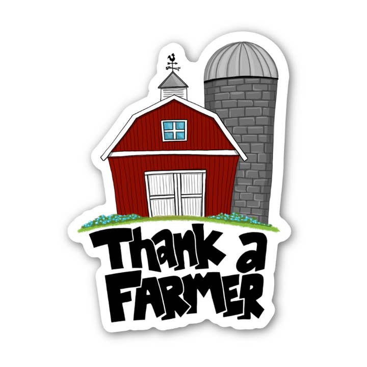 Thank a Farmer - Sticker for wholesale by Kevin & Kaia