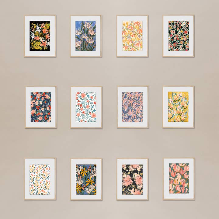 Seedlings – wholesale Postcard set – Vintage Floral Seedlings Postcard Set