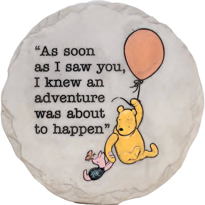 Pooh Adventure Stepping Stone for wholesale by Spoontiques, Inc