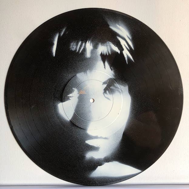 Paul McCartney The Beatles portrait vinyl record album 4 for wholesale by Coffee Cup Portraits